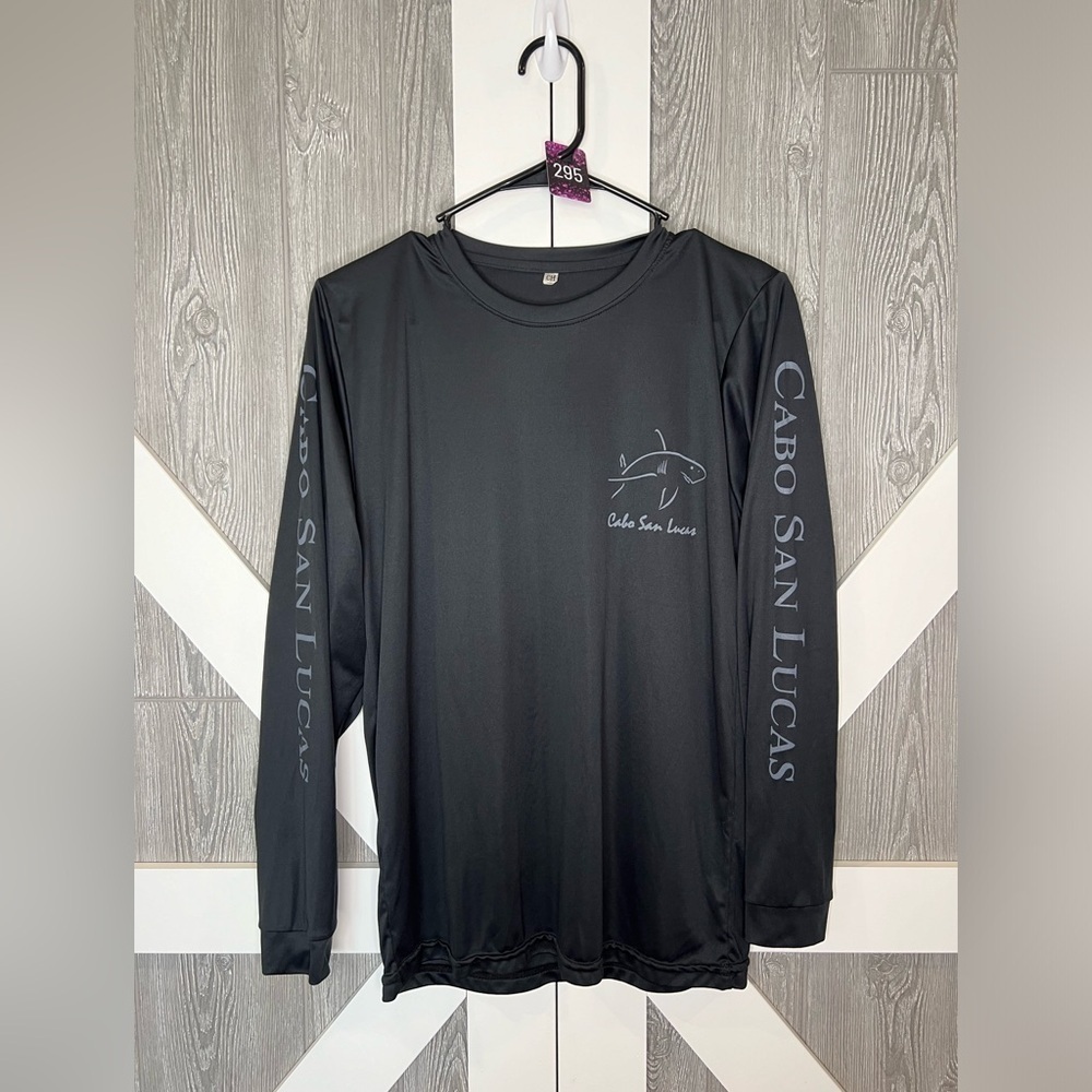 295. Cabo San Lucas Crew Long Sleeve Shirt size small “CH” in Spanish